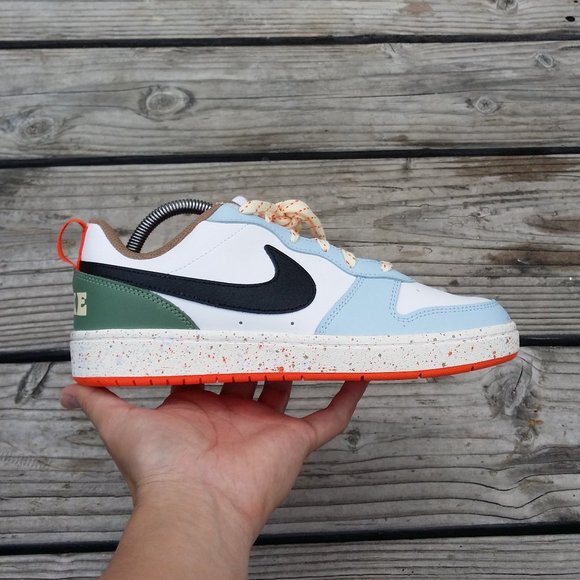 Nike Shoes - Women Size 8.5/Sz 7 Youth New Nike Court Borough Low 2 White Alabaster Speckled